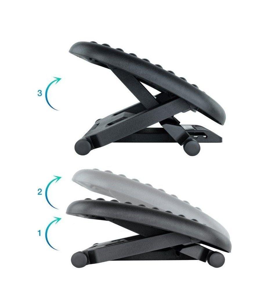 Reposapiés ajustable/ inclinable tooq tqfr0603-b/ 460 x 340mm