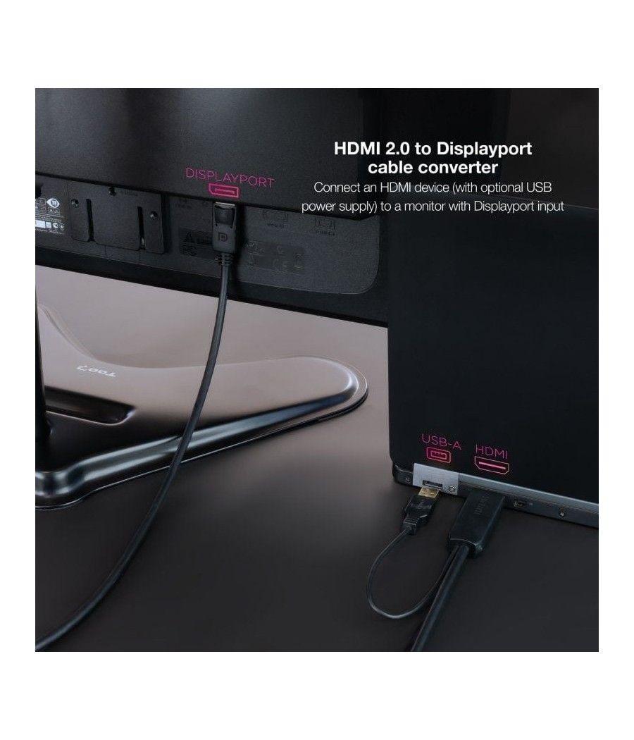 Cable conversor nanocable 10.15.4352/ hdmi macho - displayport macho/ 1.8m/ negro