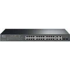 Switch 24 puertos 10 - 100mbps + 4ptos gigabit poetp - link