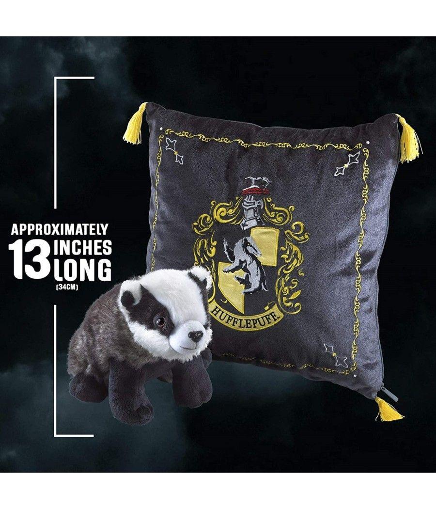 Peluche pack the noble collection harry potter tejon mascota hufflepuff + cojin hufflepuff