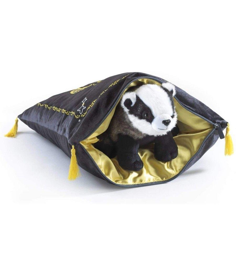 Peluche pack the noble collection harry potter tejon mascota hufflepuff + cojin hufflepuff