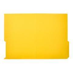 Subcarpeta cartulina liderpapel folio pestaña inferior 240g/m2 amarillo pack 50 unidades