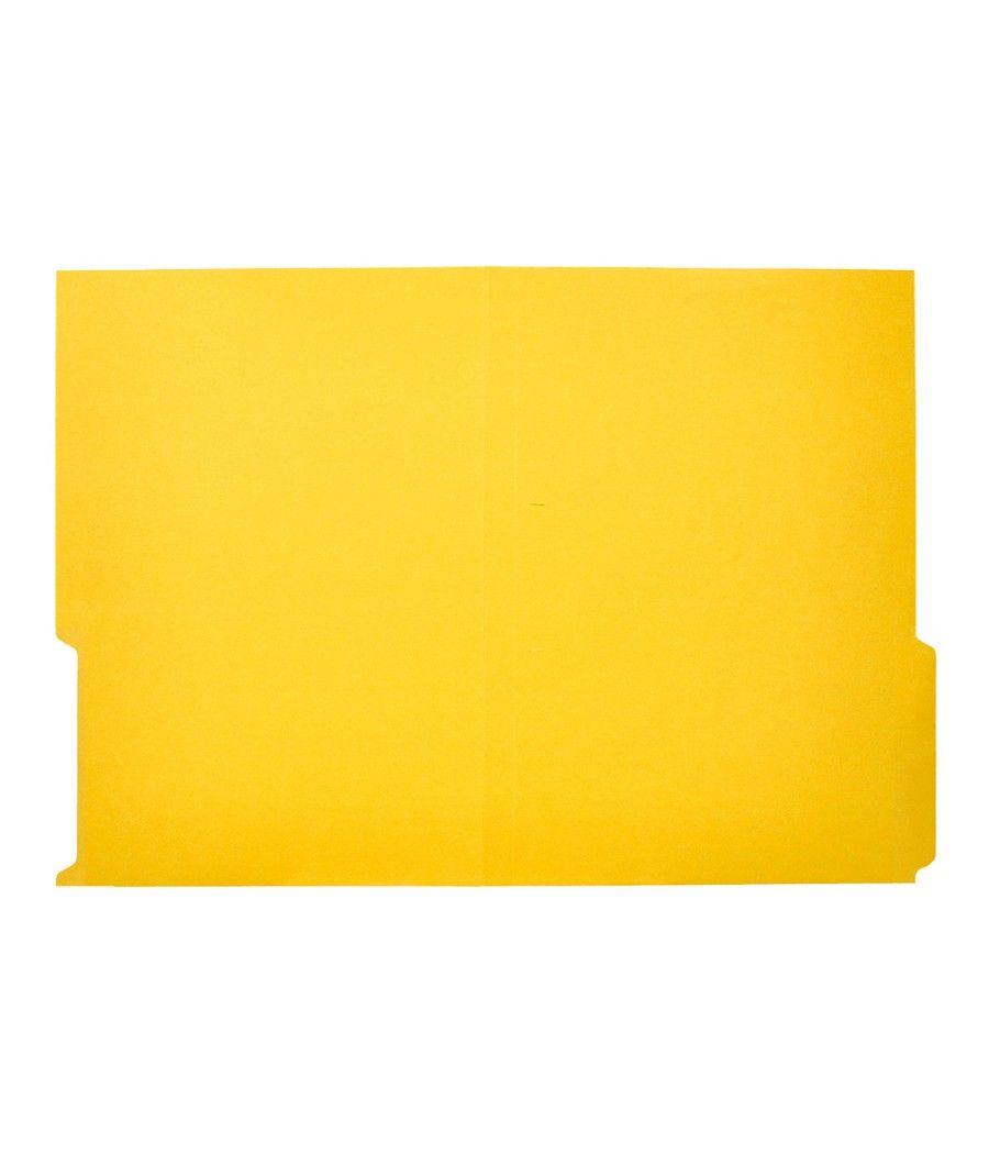 Subcarpeta cartulina liderpapel folio pestaña inferior 240g/m2 amarillo pack 50 unidades