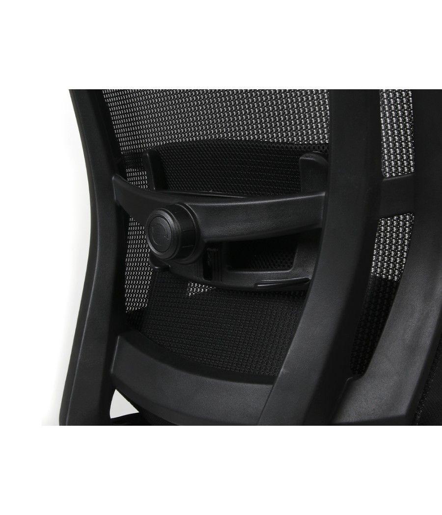 Silla giratoria q-connect ergonomica respaldo alto y reposacabeza ajustable en altura 1180+100x630x625 mm