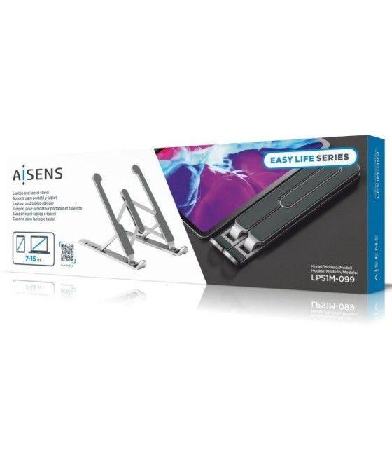 Soporte para Portátil/Tablet Aisens LPS1M-099/ Plata - Imagen 5