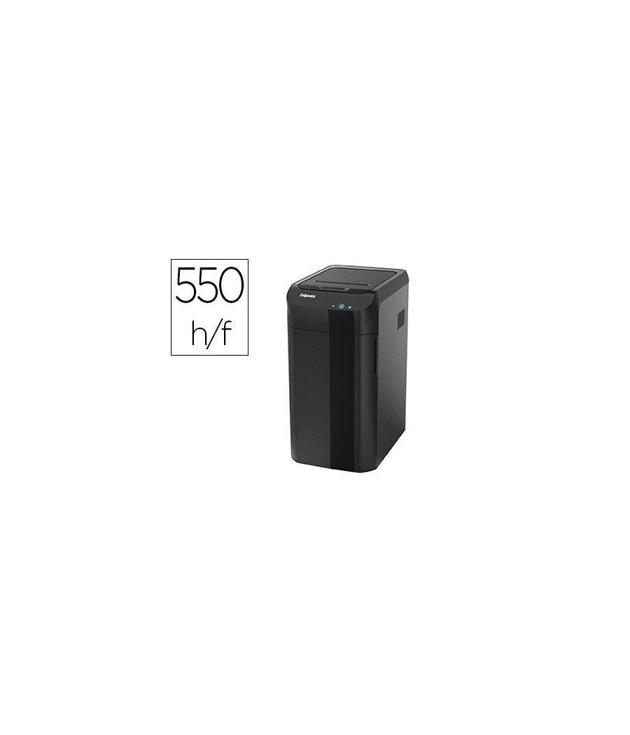 Destructora de documentos fellowes automax 550c capacidad de corte 550 hojas partículas destruye tarjeta cd