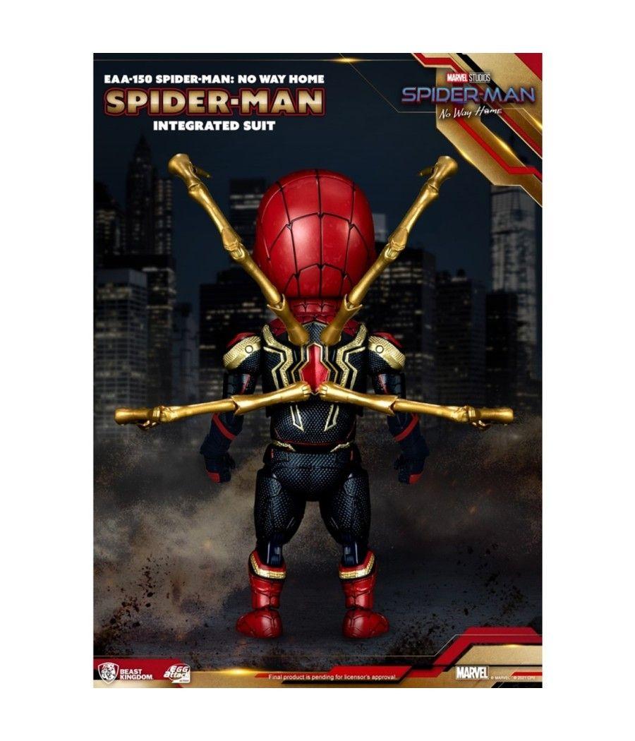 Figura beast kingdom egg attack marvel spider - man no way home traje integrado
