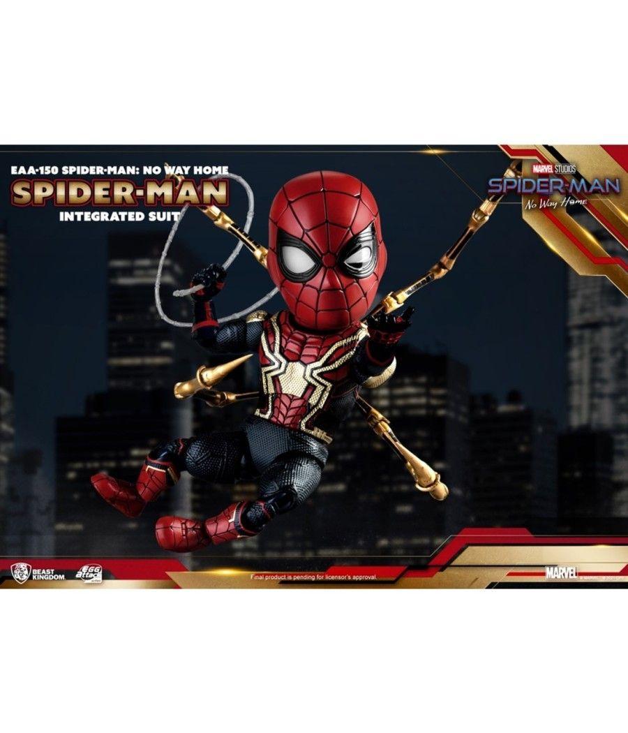 Figura beast kingdom egg attack marvel spider - man no way home traje integrado