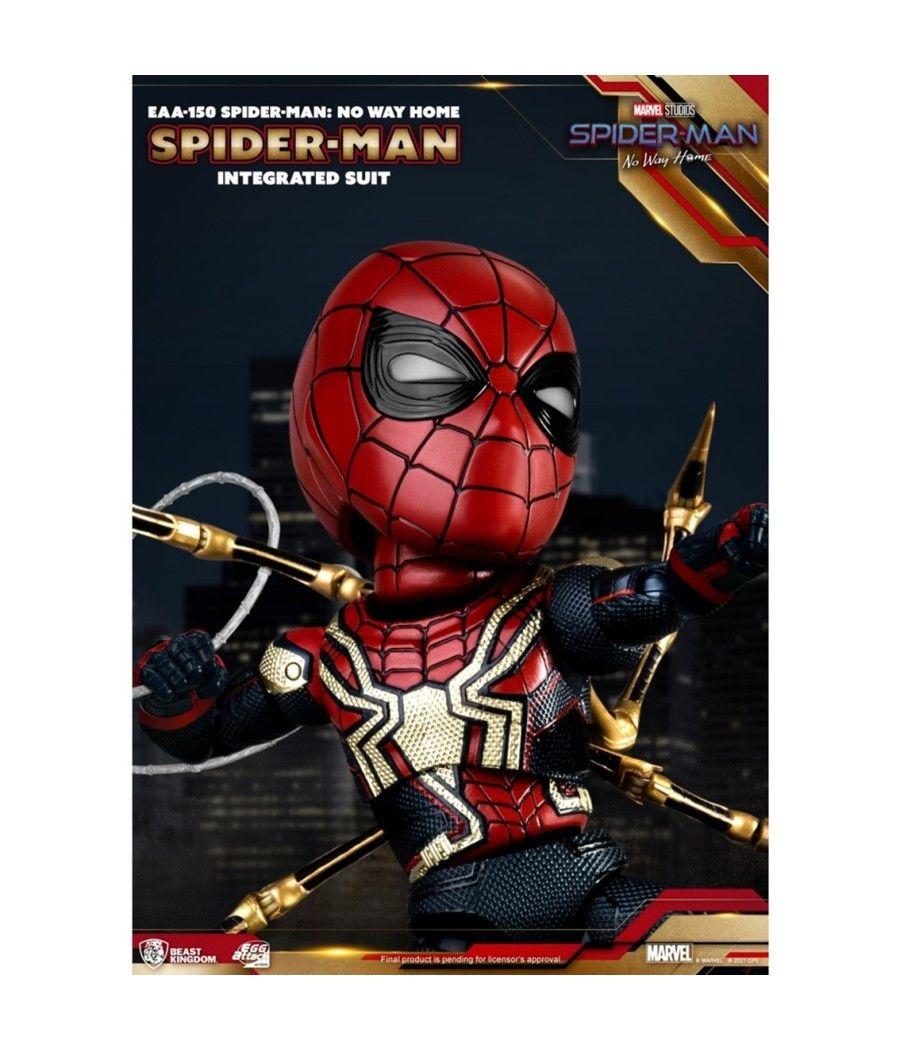 Figura beast kingdom egg attack marvel spider - man no way home traje integrado