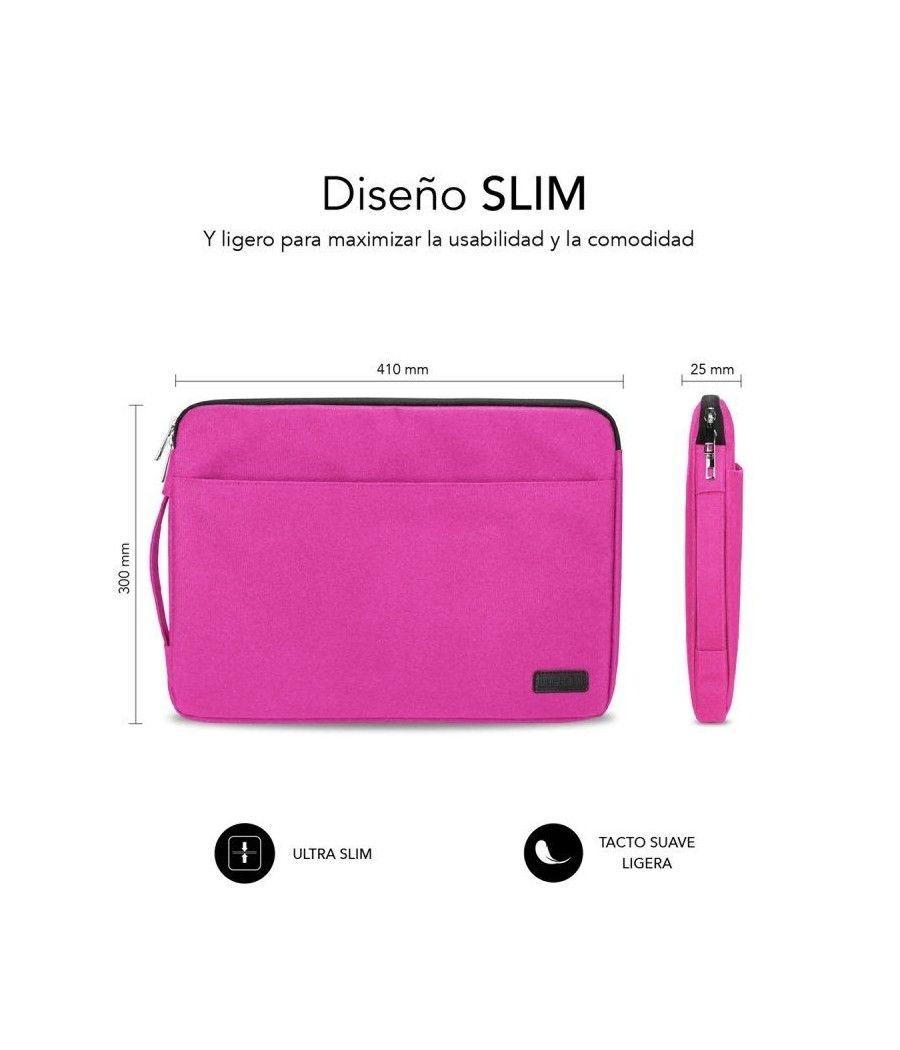 Funda Subblim Urban Laptop Sleeve para Portátiles hasta 15.6'/ Rosa - Imagen 4