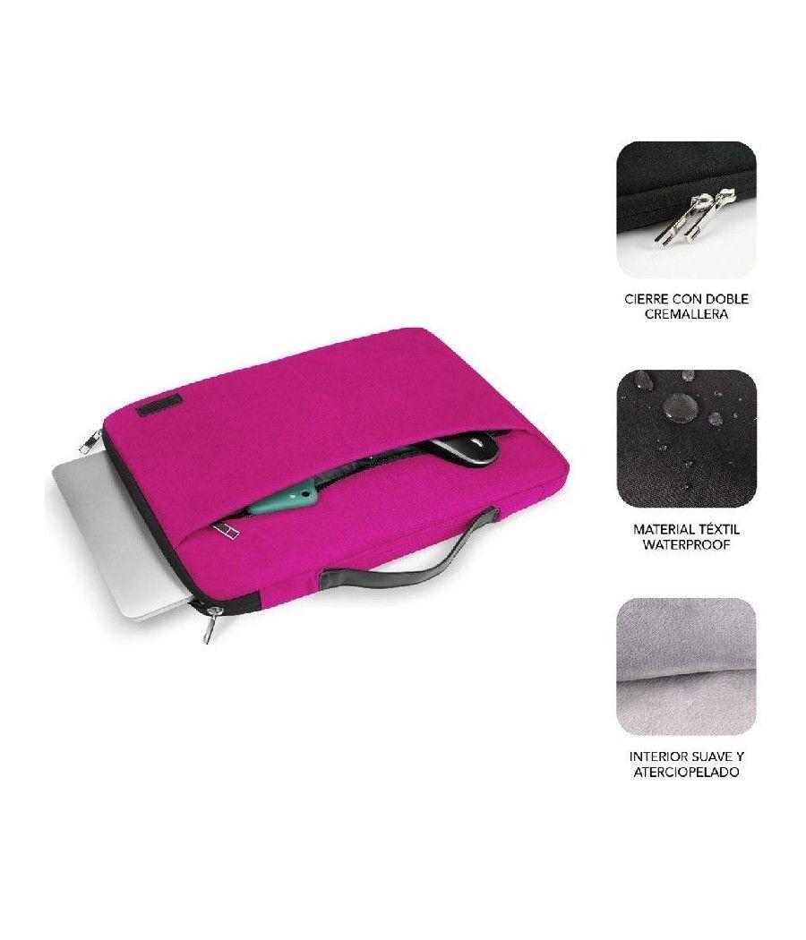 Funda Subblim Elegant Laptop Sleeve hasta 15.6'/ Rosa - Imagen 2