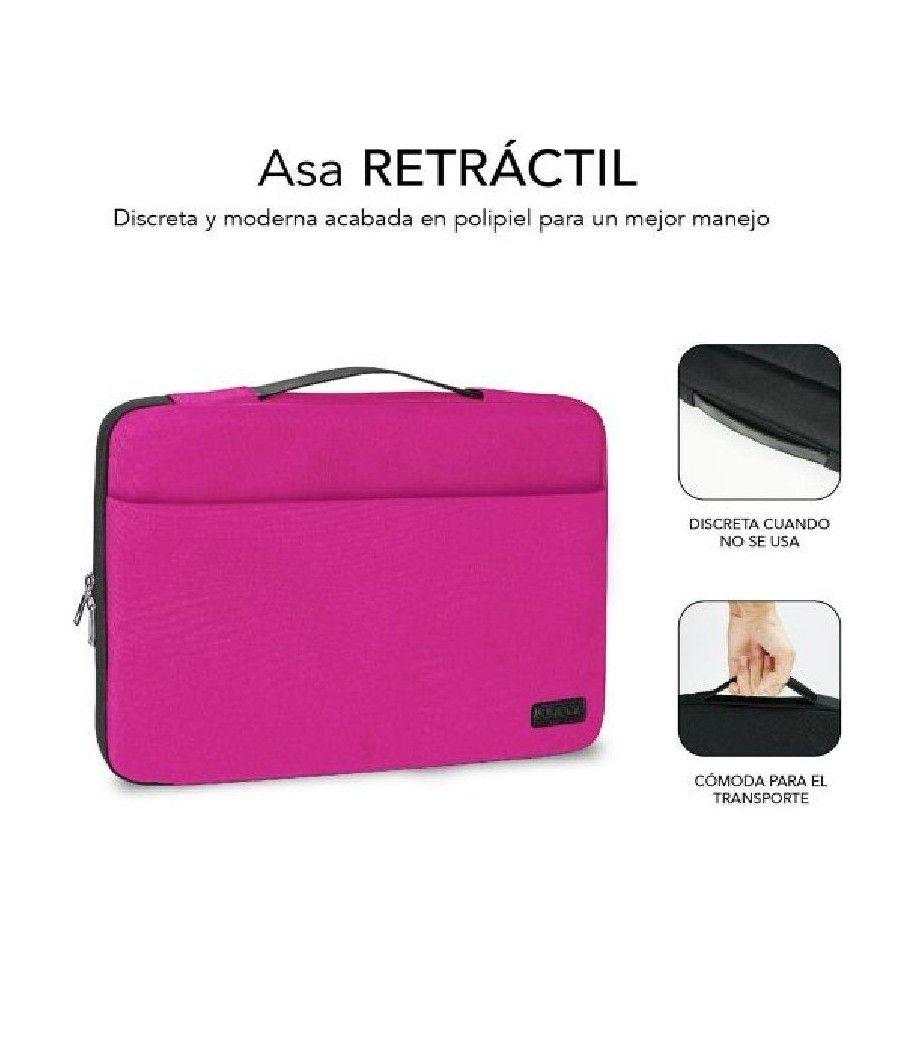 Funda Subblim Elegant Laptop Sleeve hasta 15.6'/ Rosa - Imagen 3