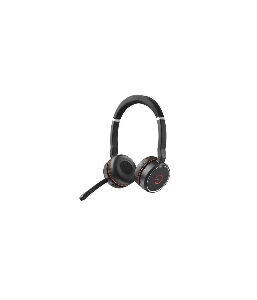 Jabra Evolve 75 Auriculares Inalámbrico y alámbrico Diadema Llamadas/Música Bluetooth Base de carga Negro