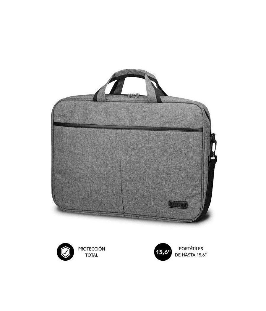 Maletín Subblim Elite Laptop Bag para Portátiles hasta 15.6'/ Cinta para Trolley/ Gris - Imagen 1