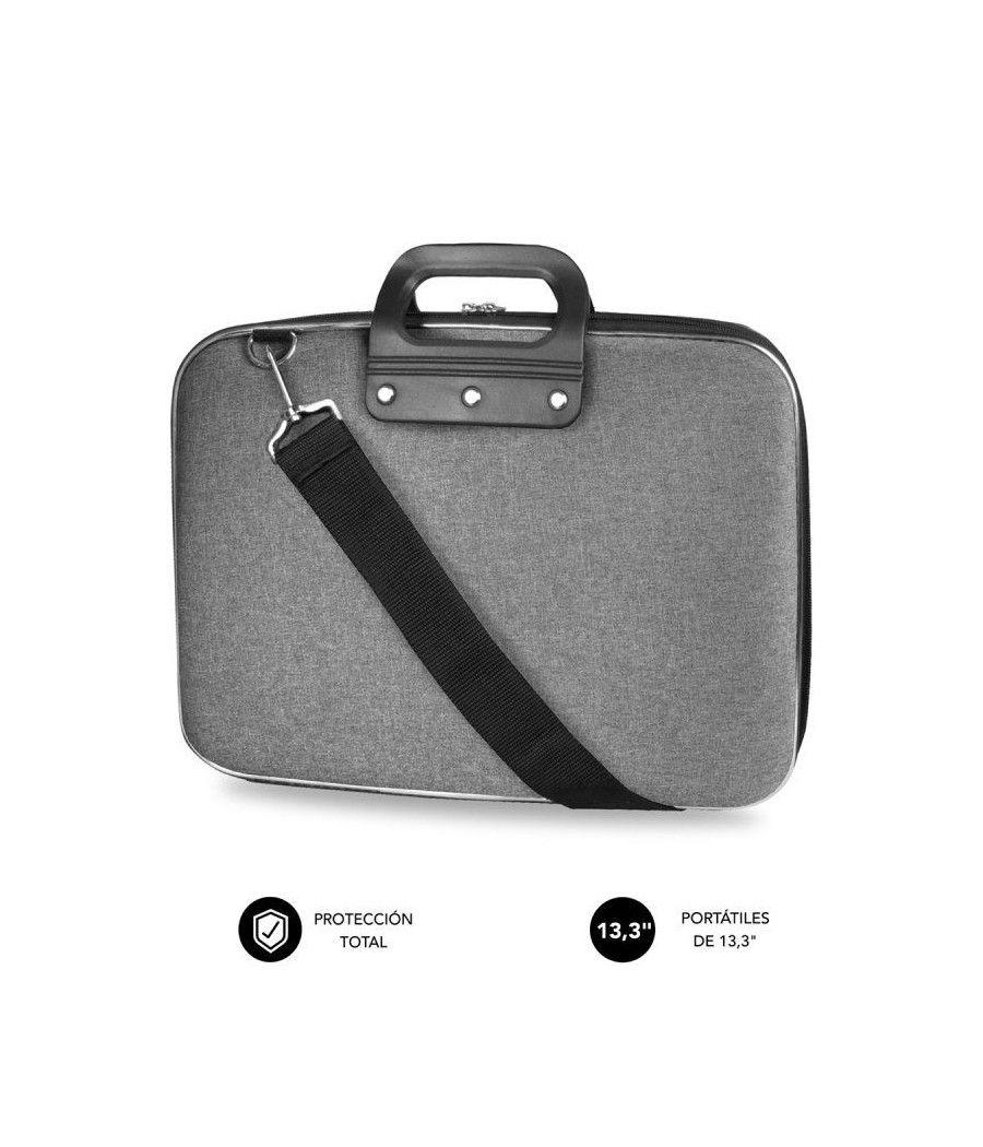Maletín Subblim EVA Laptop Bag PL para Portátiles hasta 13.3'/ Cinta para Trolley/ Gris - Imagen 1