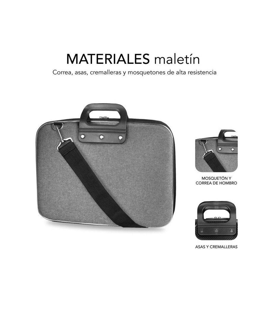 Maletín Subblim EVA Laptop Bag PL para Portátiles hasta 13.3'/ Cinta para Trolley/ Gris - Imagen 3