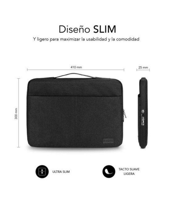 Maletín Subblim Elegant Laptop Sleeve para Portátiles hasta 14'/ Negro - Imagen 4