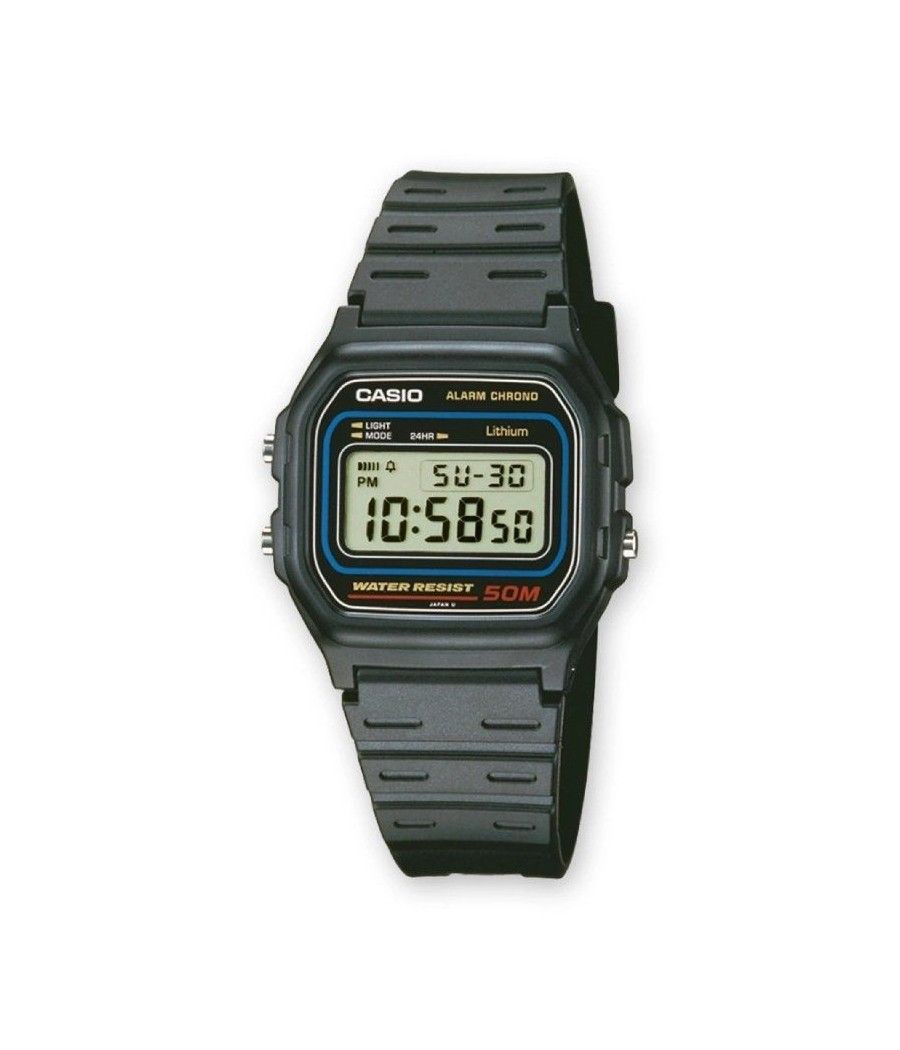 Reloj digital casio collection men w-59-1vqes/ 37mm/ negro