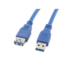 Cable alargador lanberg usb 3.0 macho/hembra 3m azul