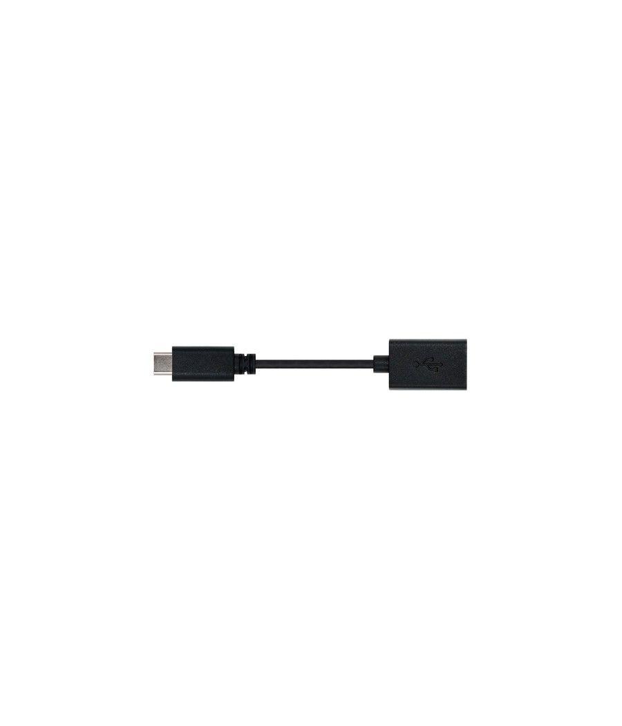 Nanocable USB 2.0, 0.15m cable USB 0,15 m USB C USB A Negro - Imagen 3