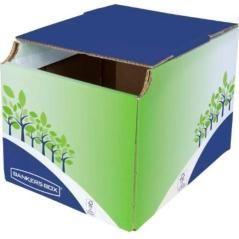 Fellowes papelera de reciclaje de sobremesa 16l cartón fsc decorado - pack de 5 unidades-