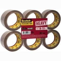 Scotch cinta de embalaje alta resistencia marron / 50mm x 66m -pack 6-