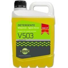 Vinfer detergente líquido máquinas v503 aguas duras garrafa 5l amarillo