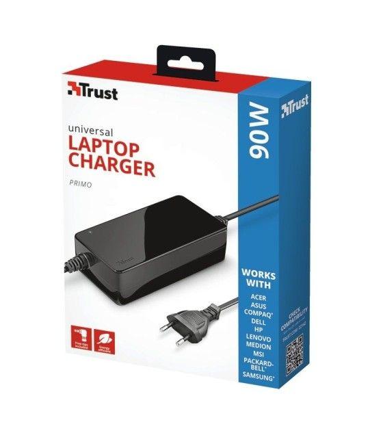 Cargador de Portátil Universal Trust Primo 22142/ 90W/ Automático/ 6 Conectores/ Voltaje 18-20V - Imagen 3
