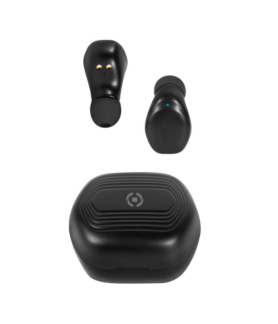 True wireless earbuds flip black