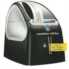 Dymo etiquetadora - rotuladora electrónica labelwriter negro - plata modelo 450 duo (térmica directa, 600 x 300 dpi, 71 ipm, 56 