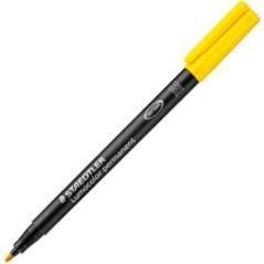 Staedtler rotulador permanente lumocolor 317 m amarillo pack 10 unidades