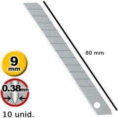 Olfa repuesto cutter 9mm / cuchilla fracturable 10 cuchillas