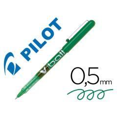 Rotulador pilot roller v-ball verde 0.5 mm pack 12 unidades