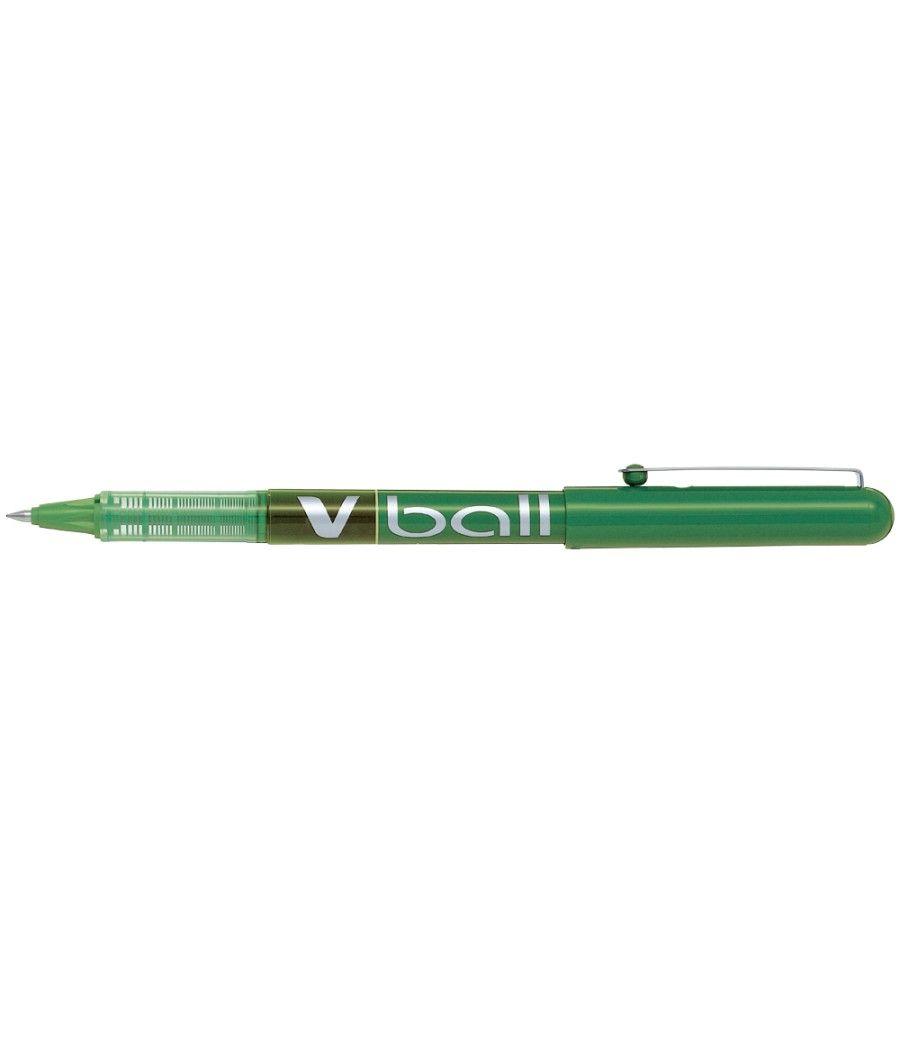 Rotulador pilot roller v-ball verde 0.5 mm pack 12 unidades