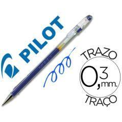 Bolígrafo pilot g-1 azul tinta gel pack 12 unidades