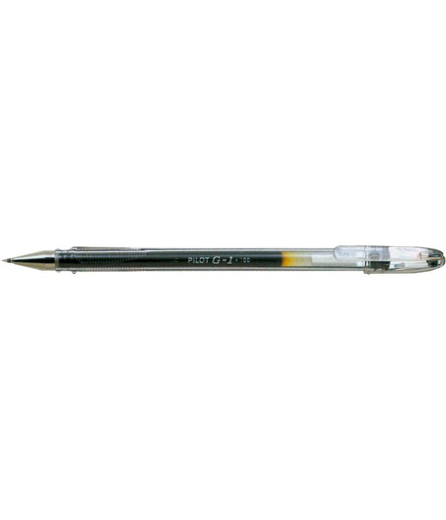 Bolígrafo pilot g-1 negro tinta gel pack 12 unidades