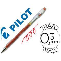 Bolígrafo pilot g-1 rojo tinta gel pack 12 unidades