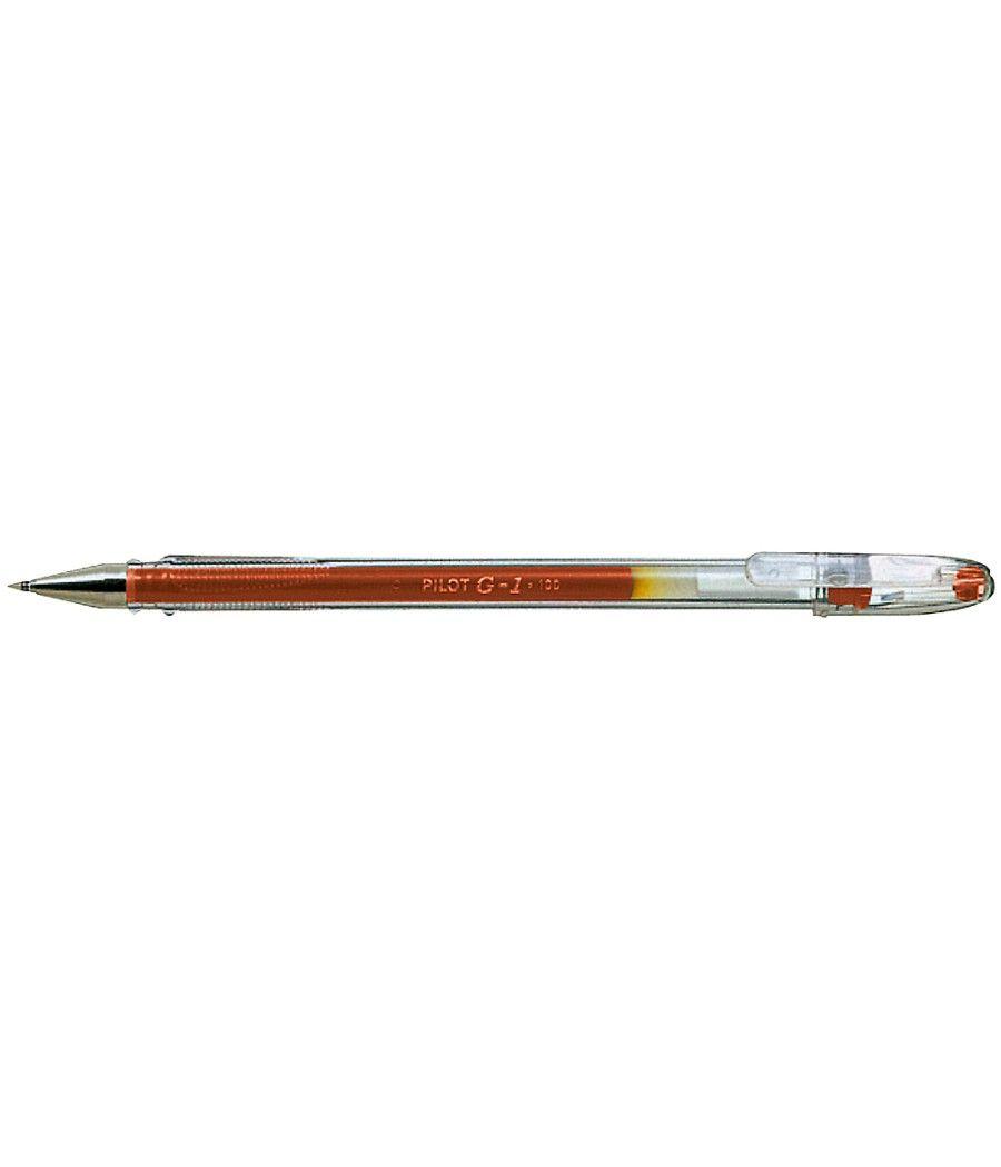 Bolígrafo pilot g-1 rojo tinta gel pack 12 unidades