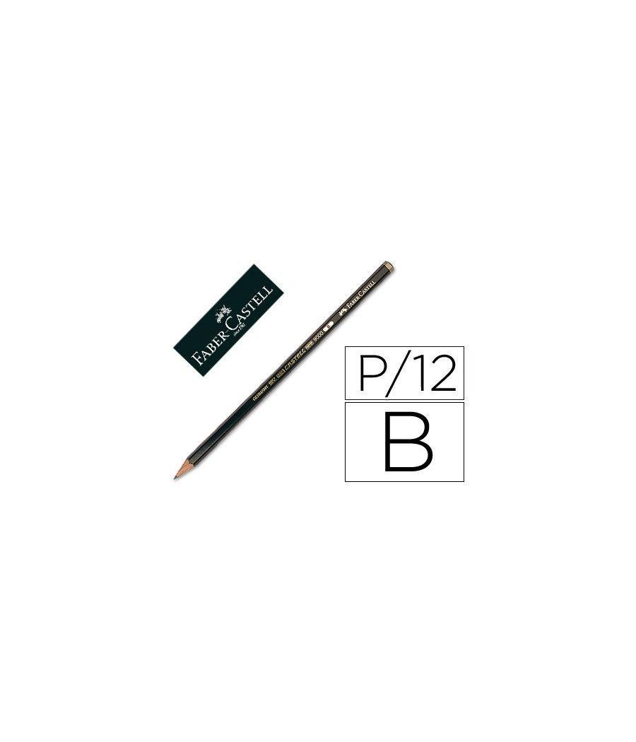 Lápices de grafito faber 9000 b unidad pack 12 unidades