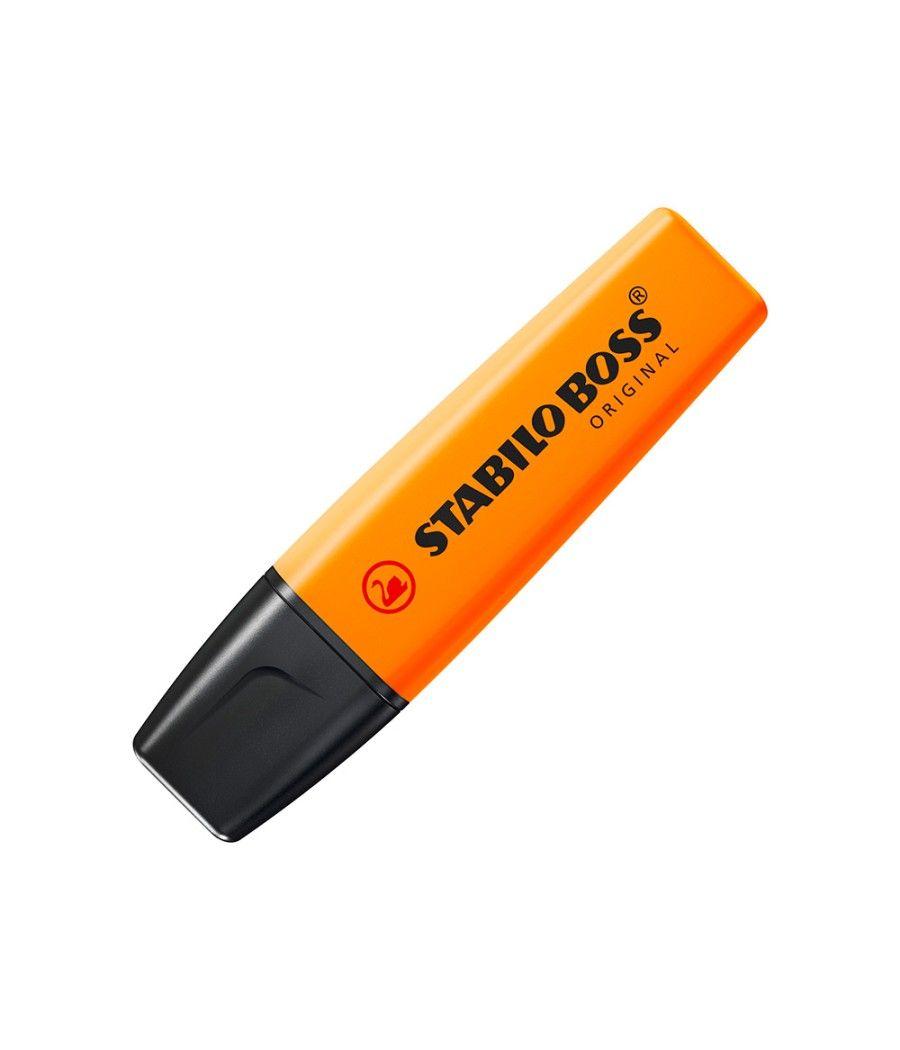 Rotulador stabilo boss fluorescente 70 naranja pack 10 unidades