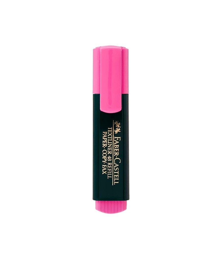 Rotulador faber fluorescente 48-28 rosa pack 10 unidades