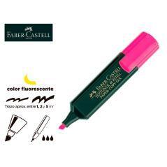 Rotulador faber fluorescente 48-28 rosa pack 10 unidades