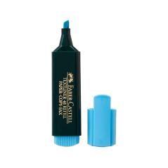 Rotulador faber fluorescente 48-51 azul pack 10 unidades