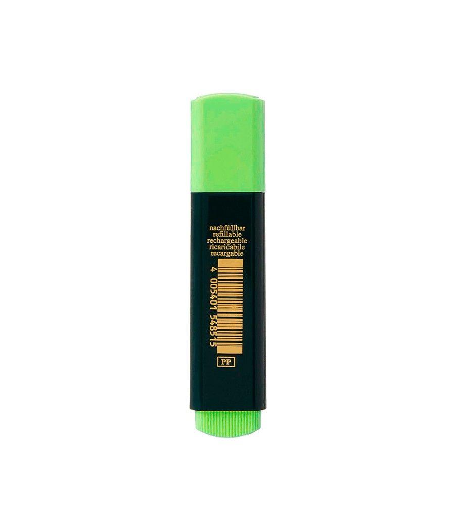 Rotulador faber fluorescente 48-63 verde pack 10 unidades