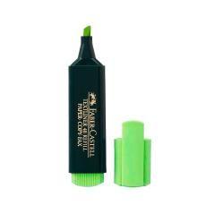 Rotulador faber fluorescente 48-63 verde pack 10 unidades