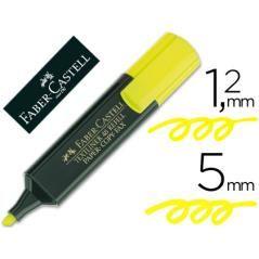 Rotulador faber fluorescente 48-07 amarillo pack 10 unidades