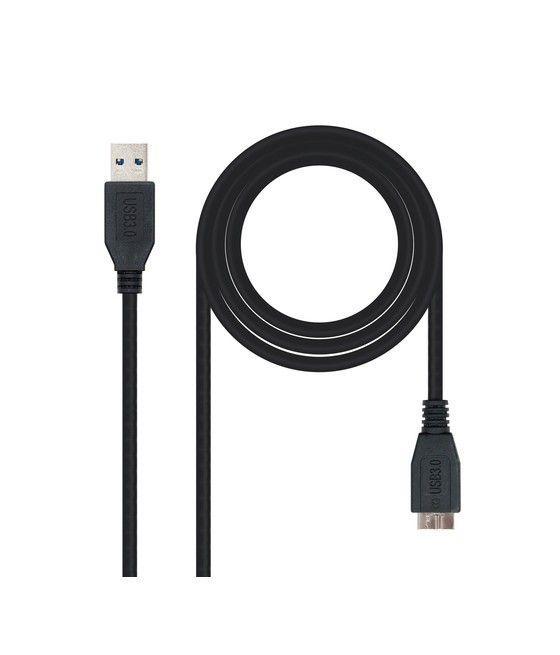 Nanocable CABLE USB 3.0, TIPO A/M-MICRO B/M, NEGRO, 1.0 M - Imagen 1