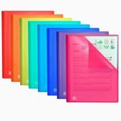 Oxford carpeta 40 fundas cristal fijas urban pp colores surtidos a4 -10u-