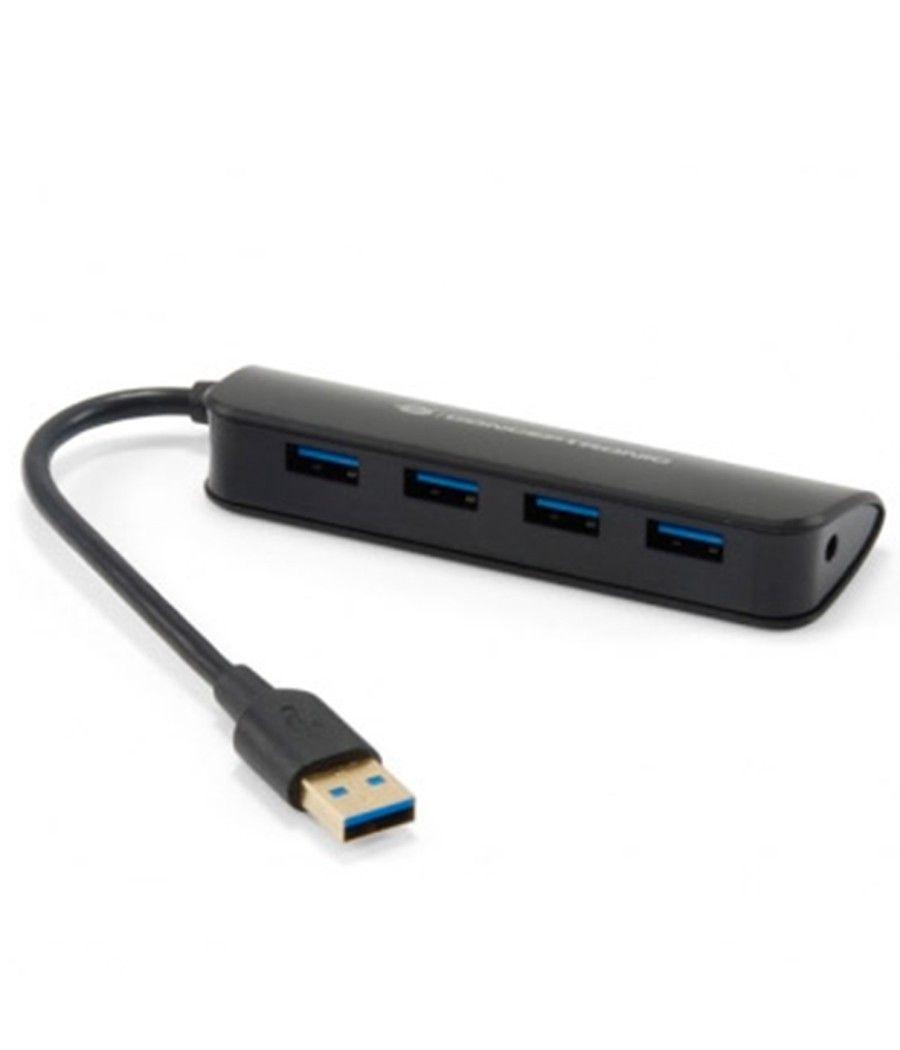 Hub usb 3.0 conceptronic 4 puertos mini hub pocket