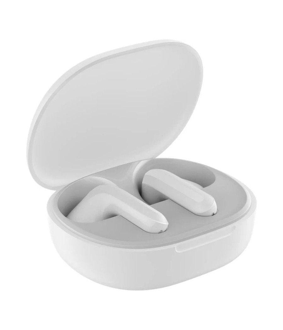 Auriculares bluetooth xiaomi redmi buds 4 lite con estuche de carga/ autonomía 5h/ blancos